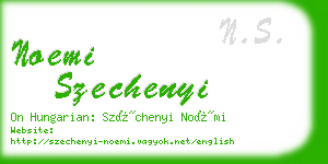 noemi szechenyi business card